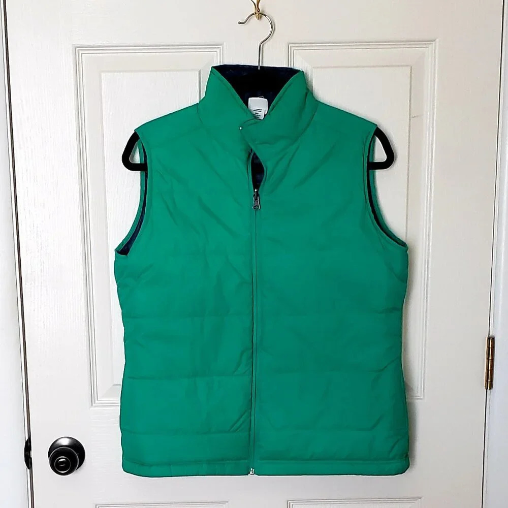 Champion Women's Quilted Green Puffer Vest - L